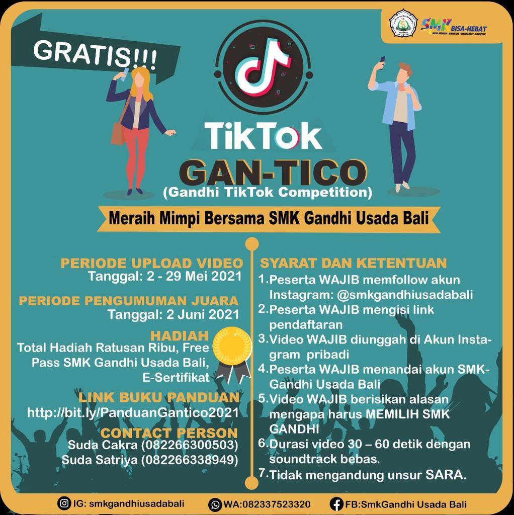 Sertifikat Peserta Gandhi Tiktok Competition